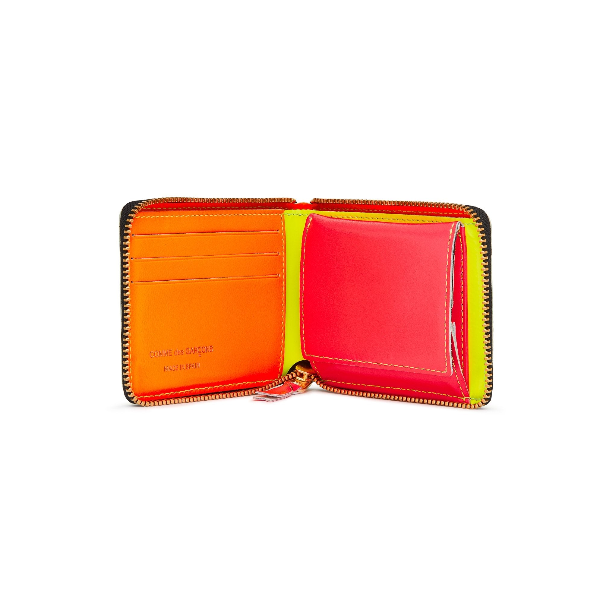 Comme des garcons super fluo zip wallet hotsell